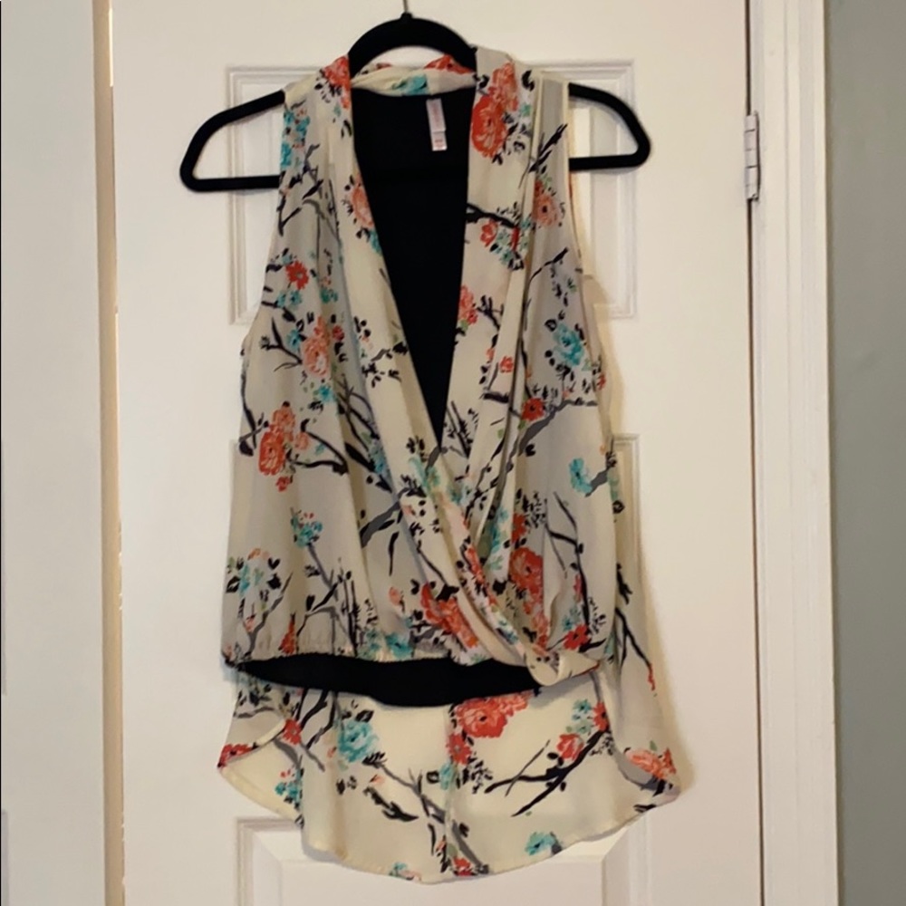 High/low blouse